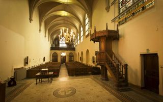 De kerk van ”De Brabantse Olijfberg” in het centrum van Antwerpen herbergt de kleine protestantse gemeente in de Scheldestad. Beeld RD, Henk Visscher