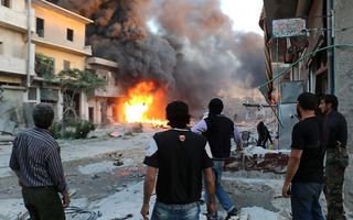 DAMASCUS. Een einde aan de Syrische burgeroorlog is voorlopig niet in zicht. beeld AFP