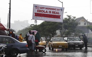 MONROVIA. De regering van Liberia gebruikte de dag van de onafhankelijkheid op 27 juli om te wijzen op het gevaar van ebola. beeld EPA