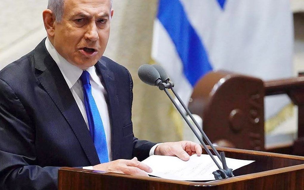 Benjamin Netanyahu. beeld EPA, Adina Valman