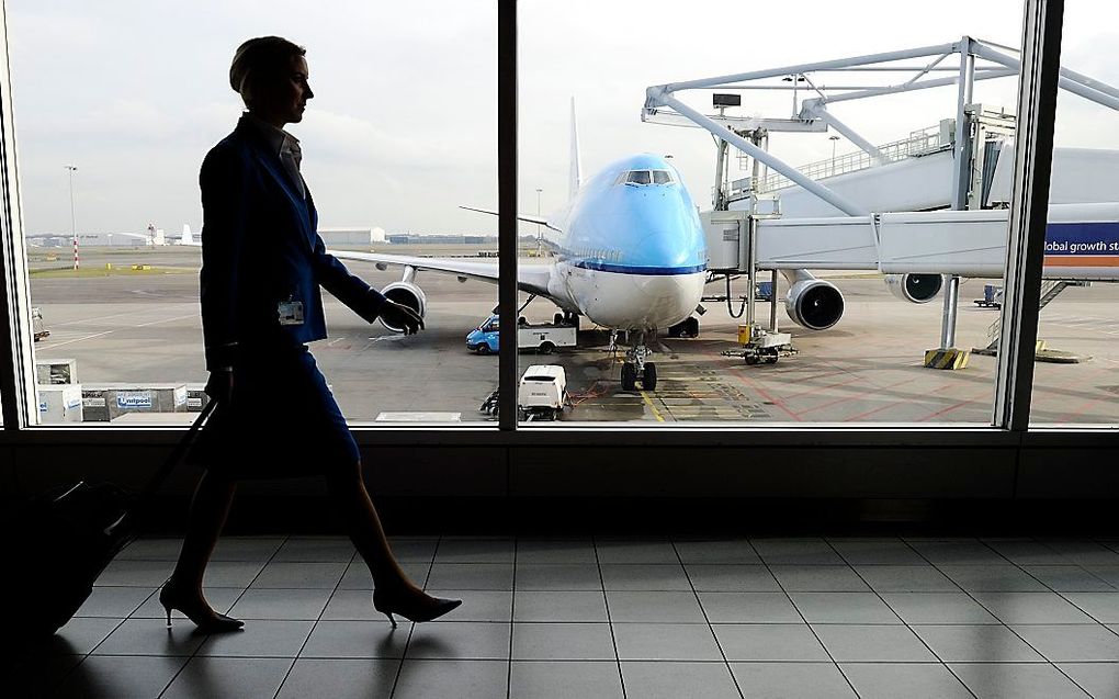 Passagiers die vliegen met KLM kunnen problemen ervaren met het inchecken voor hun vlucht. beeld ANP