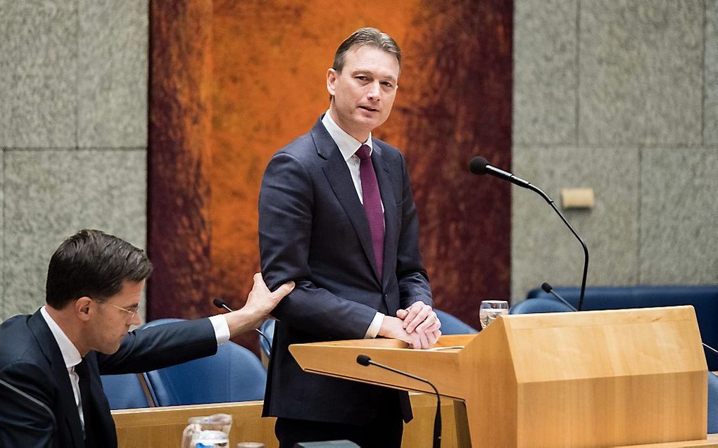 Minister Zijlstra (VVD) trad in februari 2018 af omdat hij had gelogen over een ontmoeting met Poetin. beeld ANP