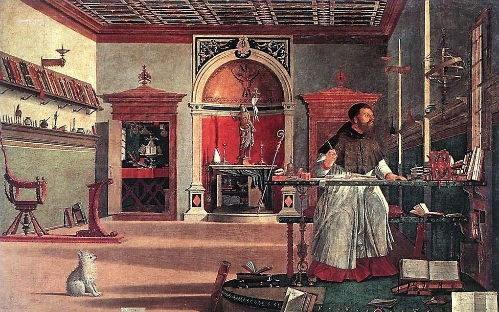 „De christelijke psychologie rekent af met de gedachte dat psychologie pas begon met de atheïstische Freud. Iemand als Augustinus schreef ook psychologie.” Schilderij: Vittore Carpaccio. beeld Wikimedia