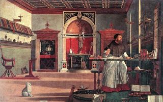 „Hoewel Augustinus niet over een toekomstige staat spreekt, is voor hem Gods heilsplan met Israël geen verleden tijd.” beeld Wikimedia