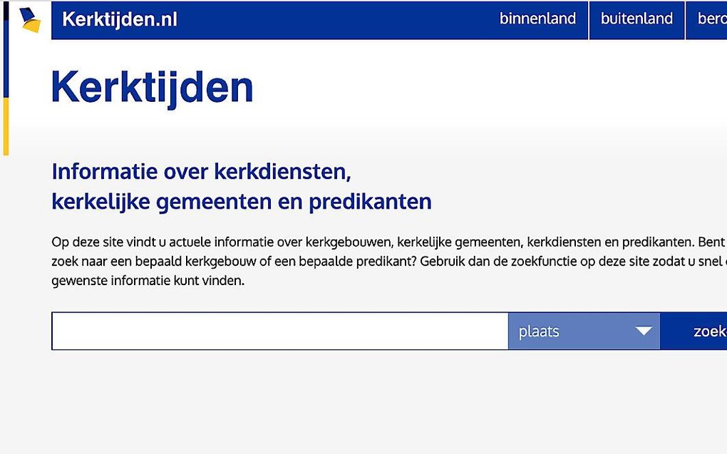 Kerktijden.nl. beeld RD