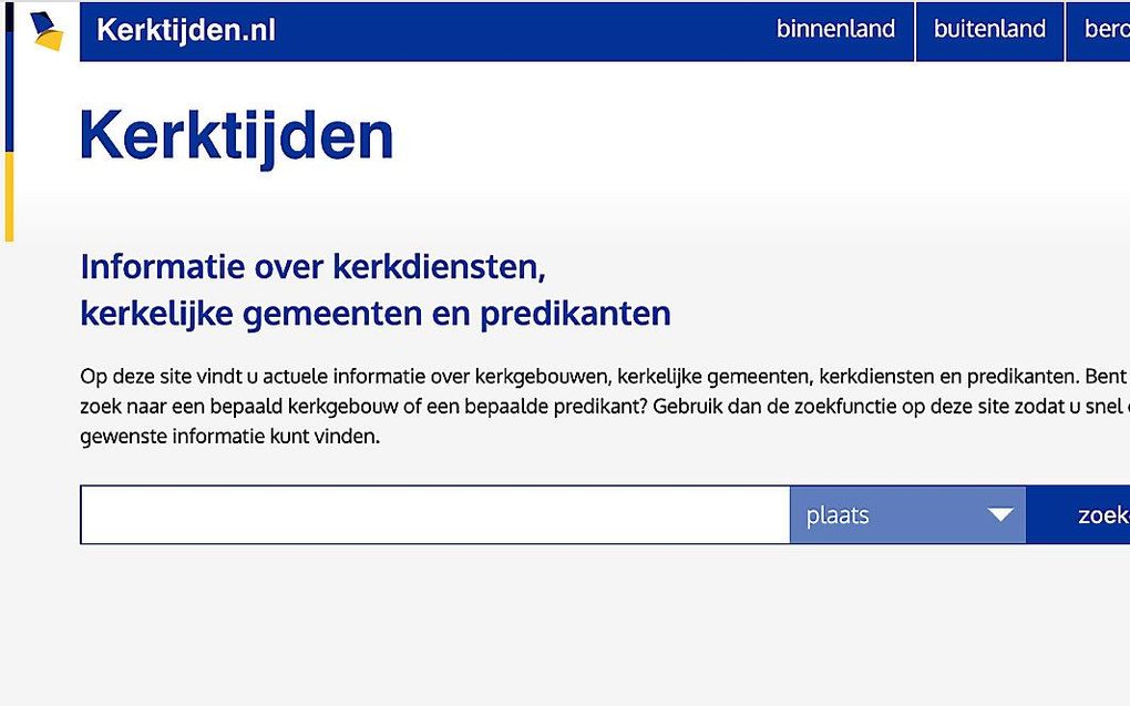 Oproep kerktijden.nl aan kerkenraden: Vermeld live-uitzendingen