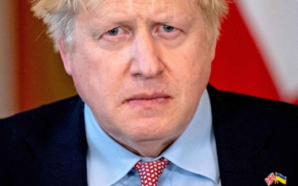De Britse premier Boris Johnson, donderdag.  beeld AFP, Aaron Chown