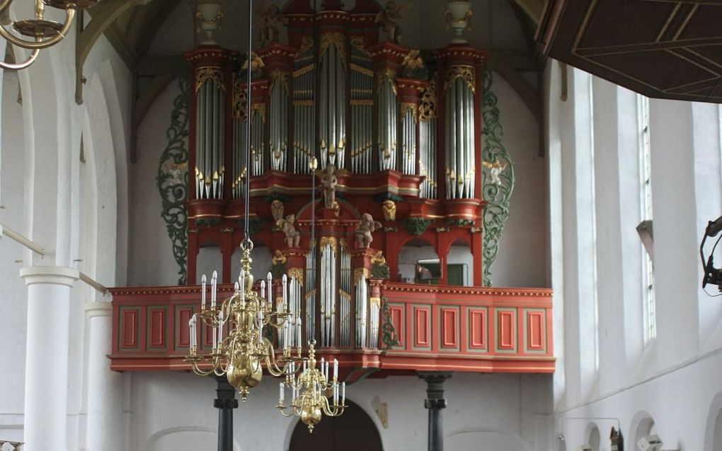 Een van de Overijsselse orgels: het instrument van Apollonius Bosch in Vollenhove. beeld Wikimedia
