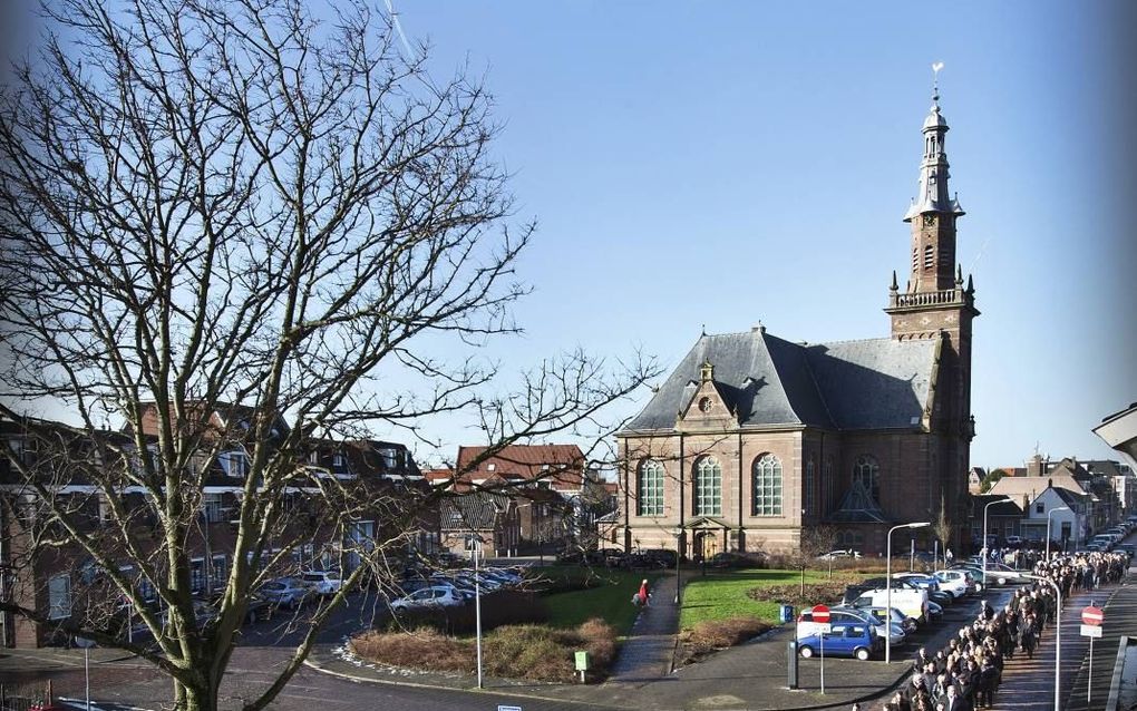 Uitvaart in Katwijk.  beeld RD, Henk Visscher