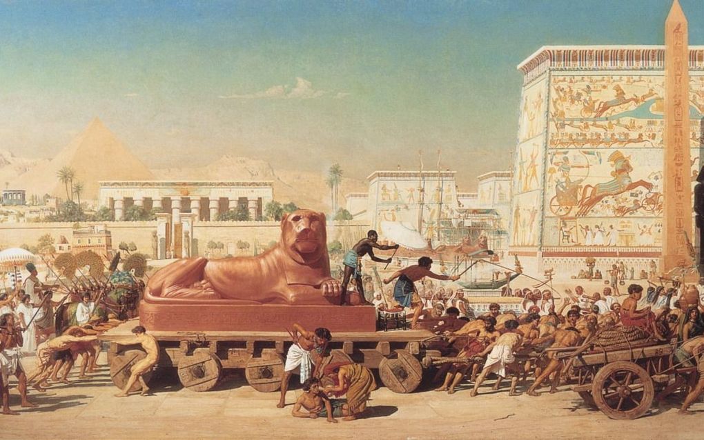 ”Israël in Egypte”, schilderij van Edward Poynter (1867).  beeld Wikimedia