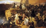 Verovering van Jeruzalem door de kruisvaarders. Schilderij van Francesco Hayez (1791-1881). beeld Wikimedia