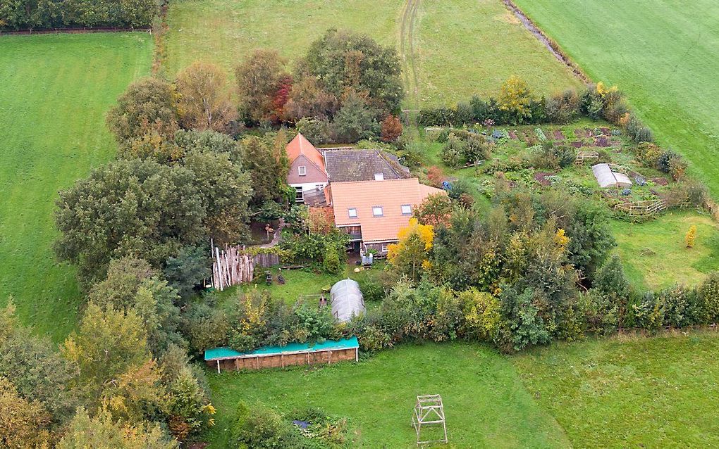 De boerderij in Ruinerwold waar de zes mensen verbleven. beeld ANP