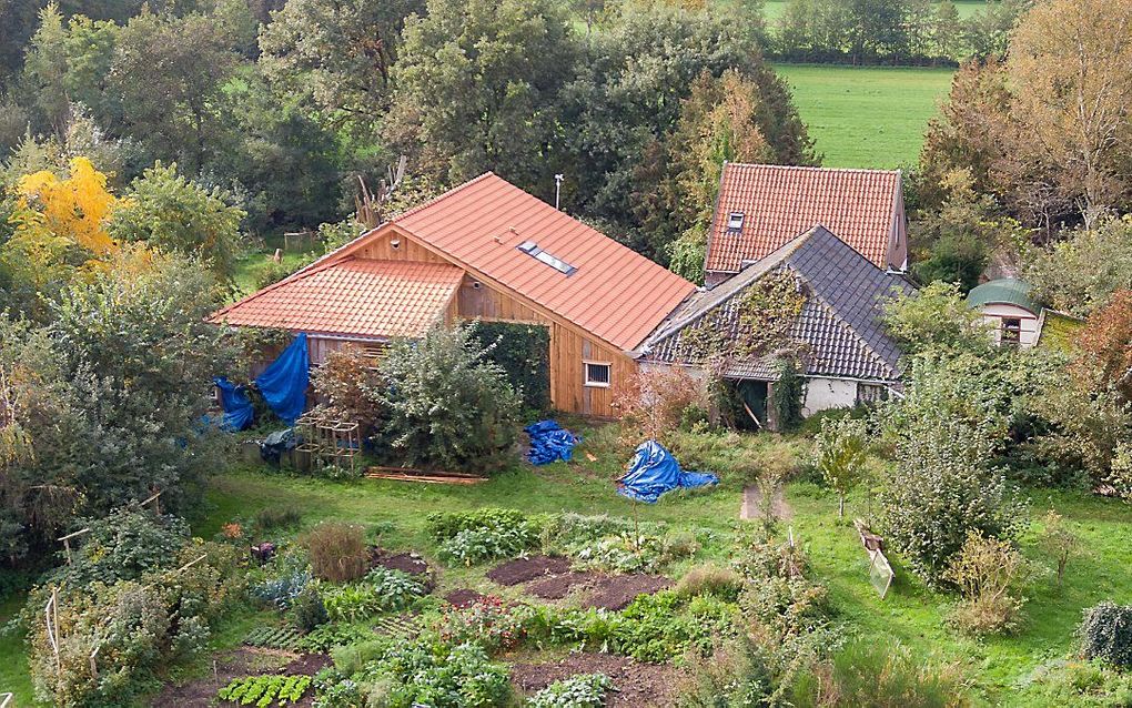 De boerderij aan de Buitenhuizerweg in Ruinerwold. beeld ANP