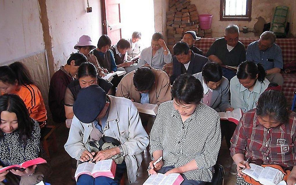 Samenkomst van een huiskerk in China. beeld RD