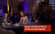 In de uitzending van Nieuwsuur van 2 maart werd D66-leider Pechtold geconfronteerd met een 57-jarige man met een doodswens. “Ik moet 18 jaar wachten. Dat wil ik niet. Ik wil nu”, zei Martin Kock. beeld NOS