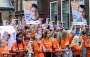 Protest tegen de uitzetting in Den Haag. beeld ANP