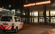 Politie bij het Maasstad Ziekenhuis. beeld ANP