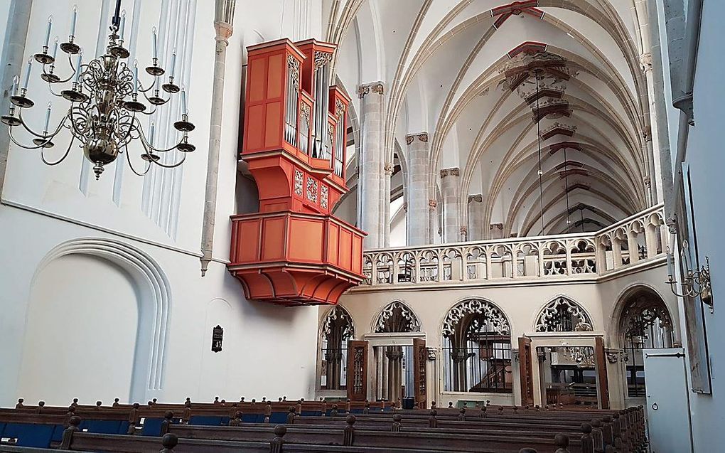 Het koororgel in de Sint-Joriskerk in Amersfoort. beeld Dick Westerveld