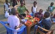 Kinderen in een weeshuis van Hart & Handen in Aktie in Congo. beeld Gutave Muteba