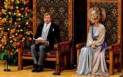 Koning Willem-Alexander leest de Troonrede voor. beeld ANP