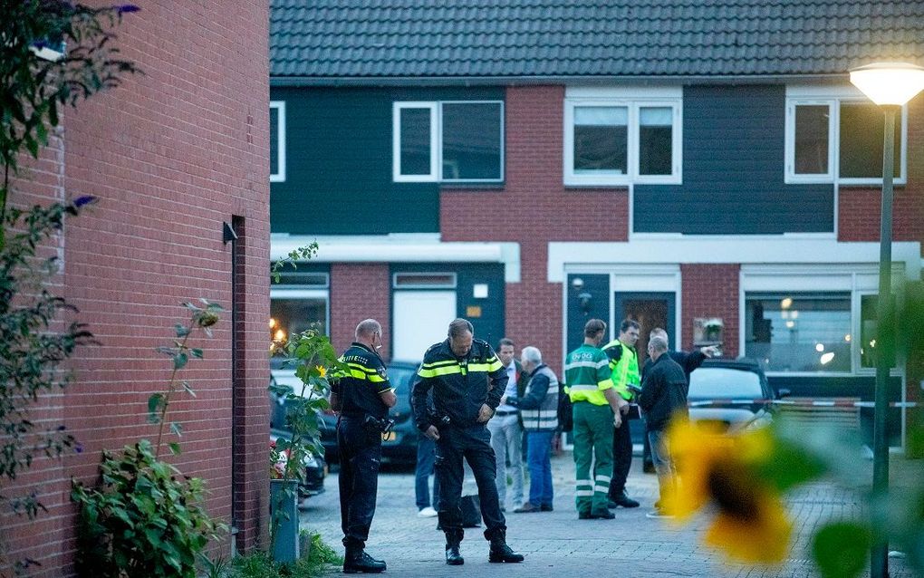 Politie doet onderzoek bij de woning op de Heimerstein. beeld ANP