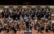 Het Orkest van de Achttiende Eeuw en Cappella Amsterdam in 2018. beeld Jan Hordeijk