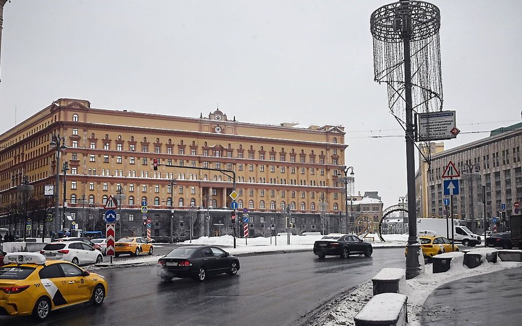 Het hoofdkwartier van de FSB in Moskou. beeld AFP, Alexander Nemenov