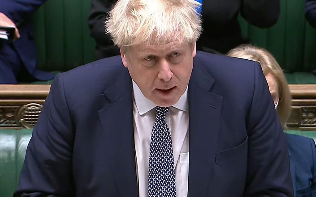 De Britse premier Boris Johnson. beeld EPA