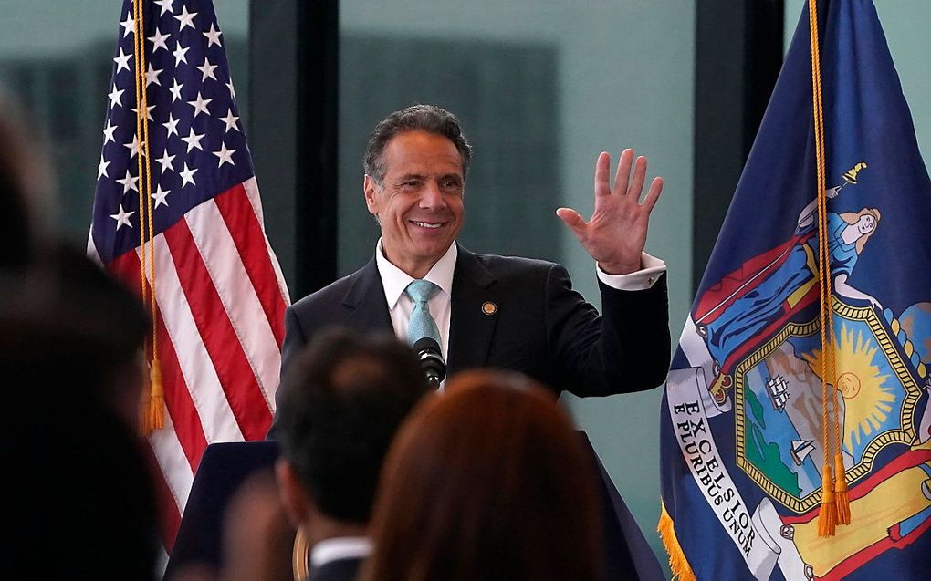 Andrew Cuomo. beeld AFP, Timothy A. Clary