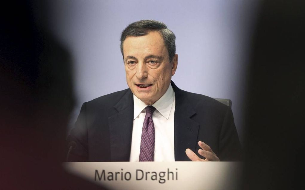 Mario Draghi. beeld AFP, Daniel Roland