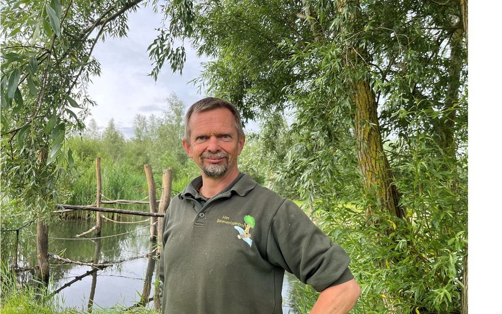 André Rijsdorp in het door hem bedachte Belevenissenbos in Lelystad. beeld RD