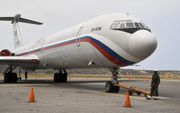 Een Russisch vliegtuig op een Venezolaans vliegveld. beeld AFP