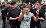 Arrestatie van Navalni in 2019. beeld AFP, Vasily Maximov