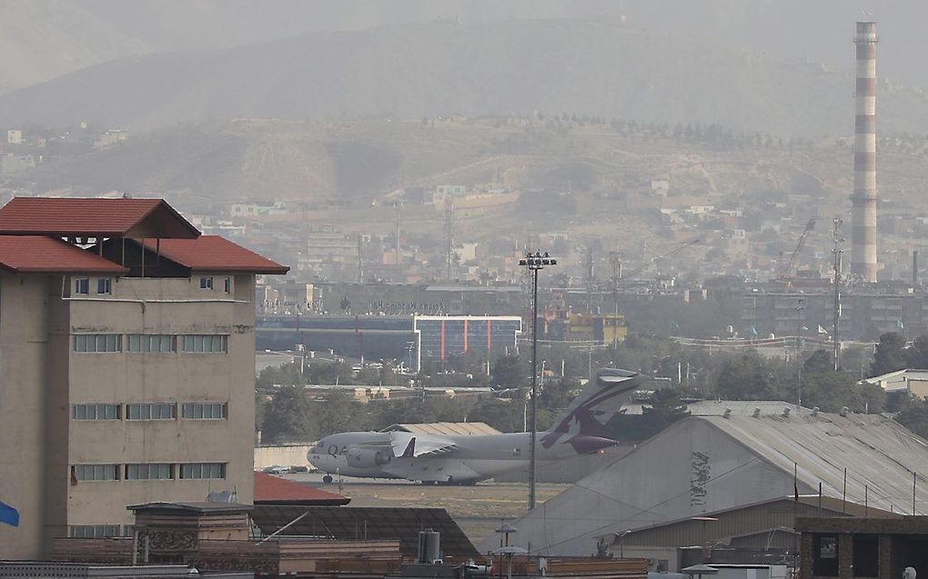 Hamid Karzai International Airport in Kabul. beeld EPA/STRINGER