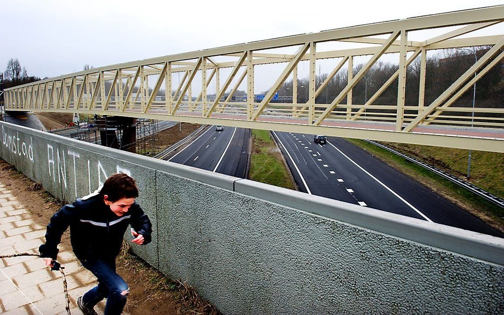 Brug over de A27, bij de Utrechtse wijk Lunetten. beeld ANP, Robin Utrecht