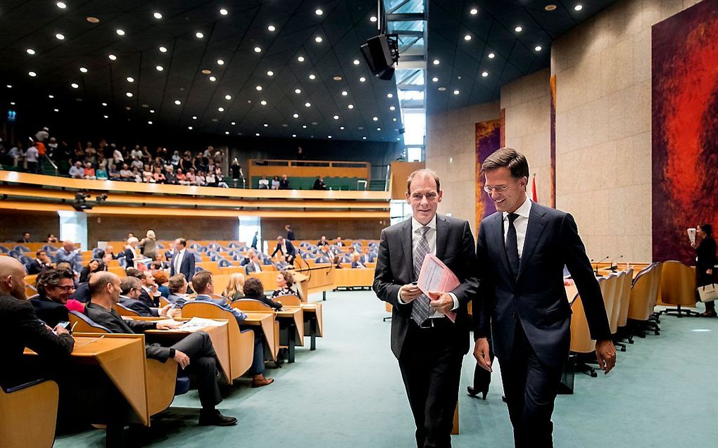 Rutte en Snel tijdens het vragenuur. beeld ANP