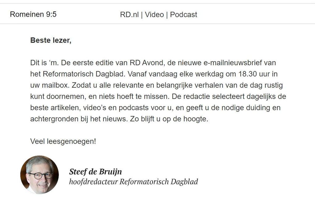 Nieuwsbrief RD Avond. beeld RD