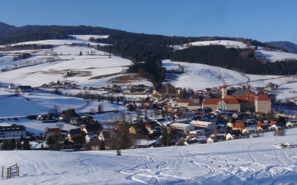 St.-Lambregt, met het klooster. beeld Wikipedia