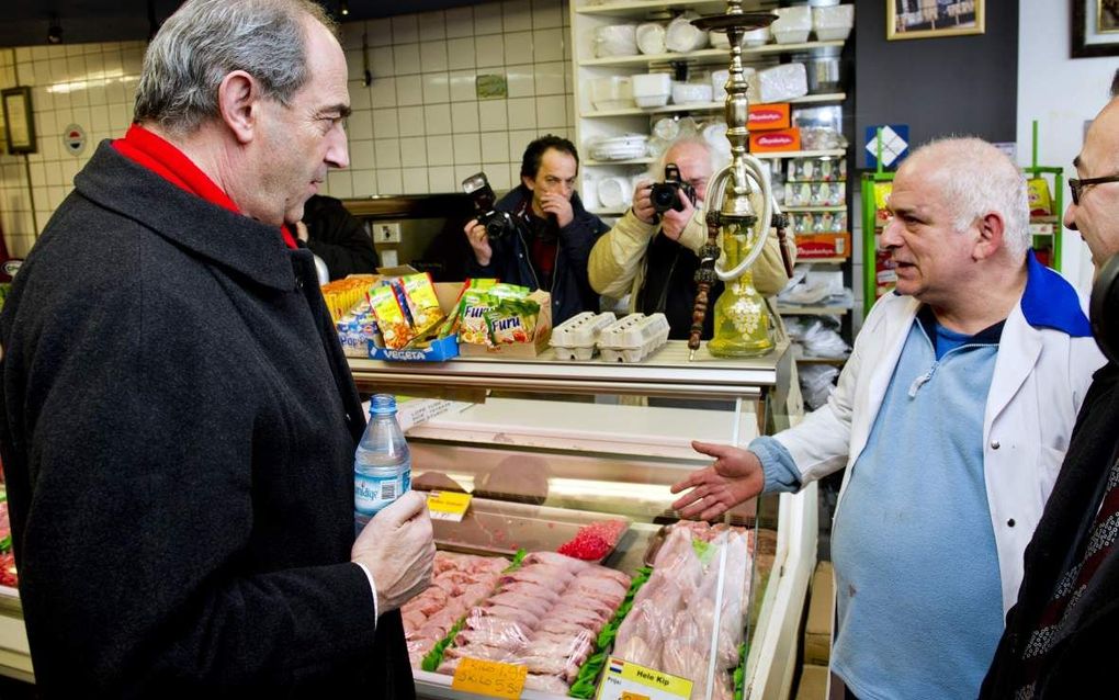 Cohen op campagne. Foto ANP