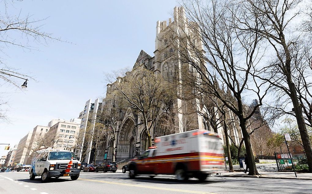 De Saint John the Divine Cathedral in New York. beeld EPA, JUSTIN LANE