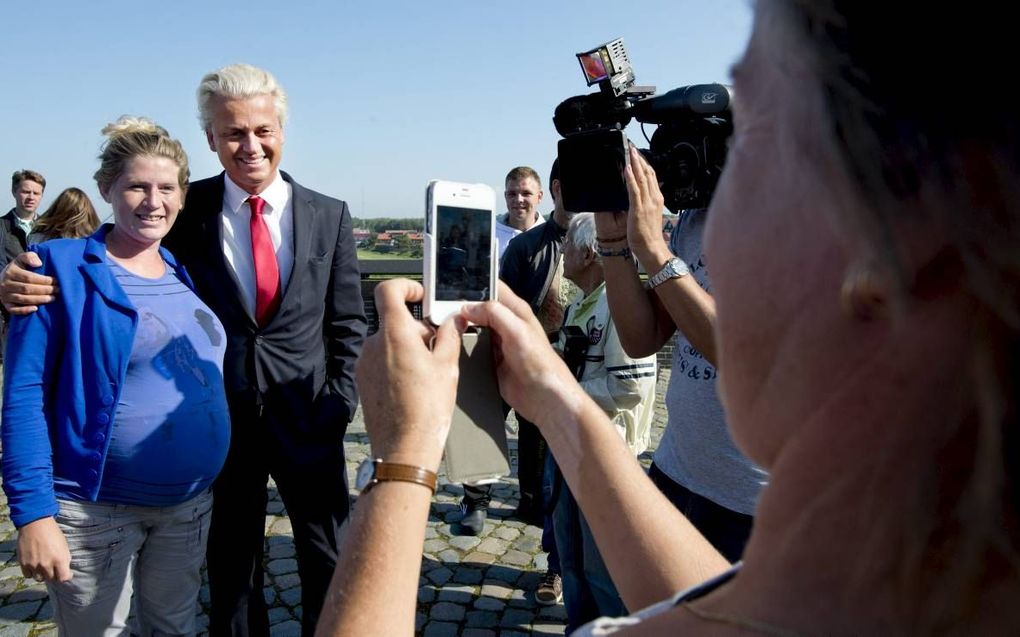 PVV-leider Wilders was in 2012 op verkiezingscampagne in Urk. beeld ANP, Robin Utrecht