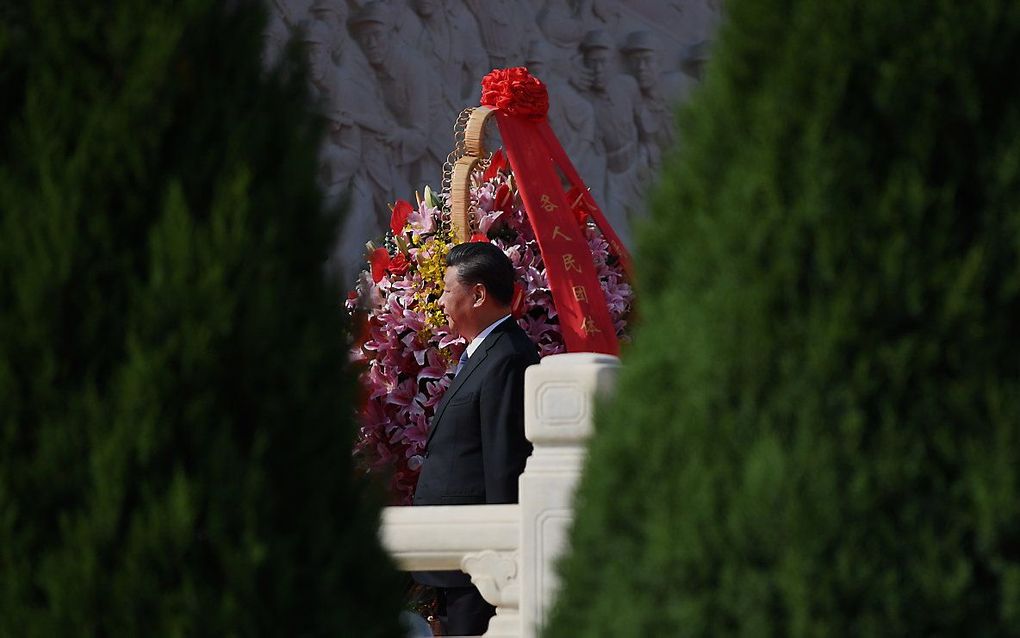 De Chinese president Xi Jingping. beeld AFP, Noel Celis