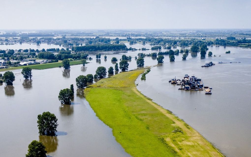 Extreem hoogwater is niet denkbeeldig door klimaatverandering. beeld ANP, Sem van der Wal