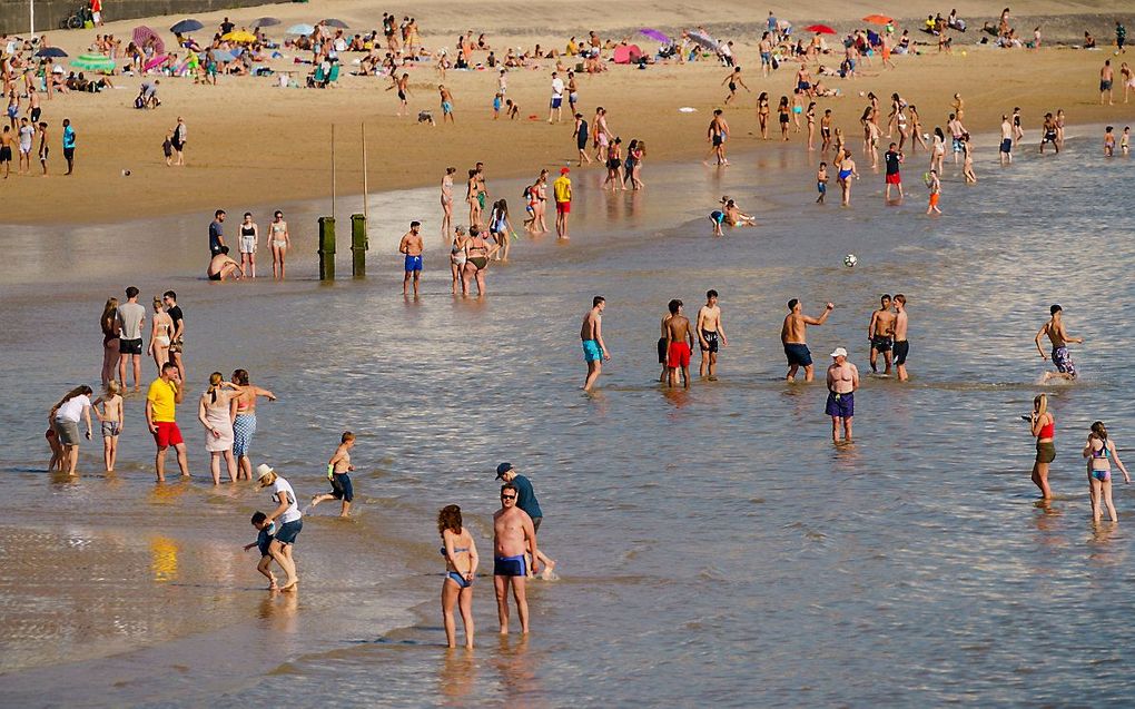 Het strand bij Vlissingen. beeld ANP