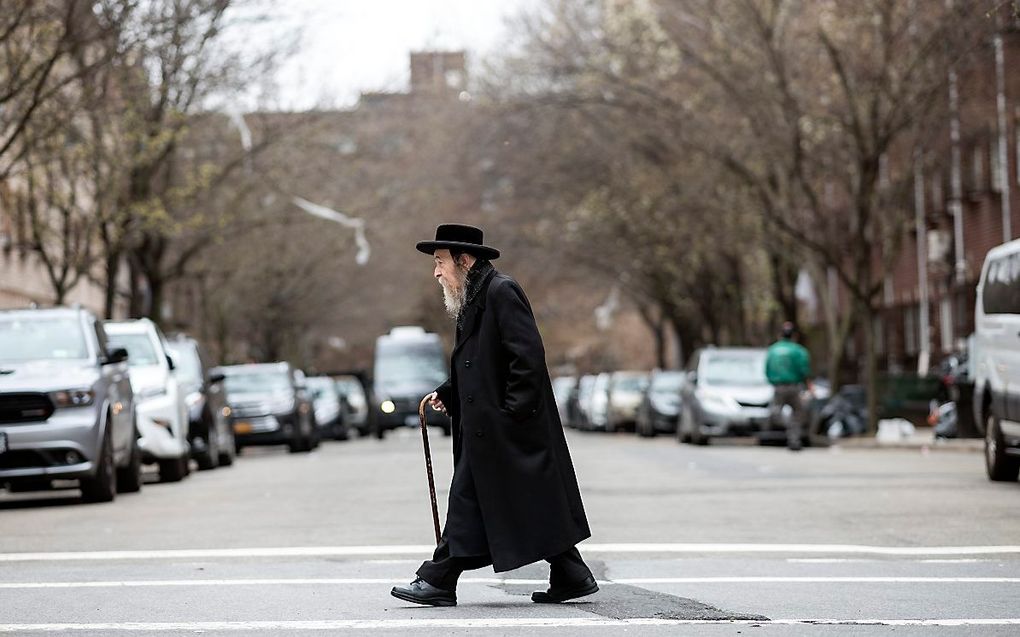 Een joodse man in New York. beeld AFP