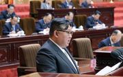 De Noord-Koreaanse leider Kim Jong-un. beeld AFP, KCNA
