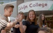 Leerlingen van het Calvijn College in Goes. beeld Klomp Creative