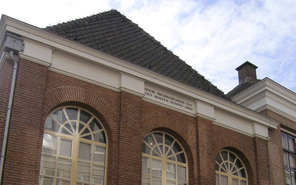 De synagoge aan de Koevoetstraat 39 in Bergen op Zoom. beeld RD