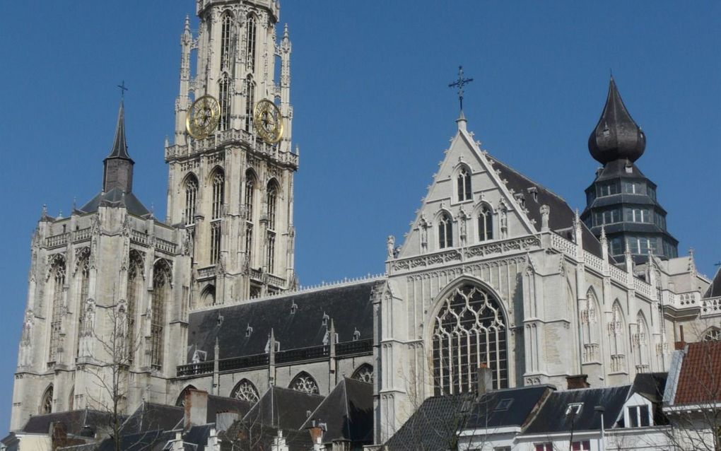 De kathedraal van Antwerpen nu. beeld Wikimedia