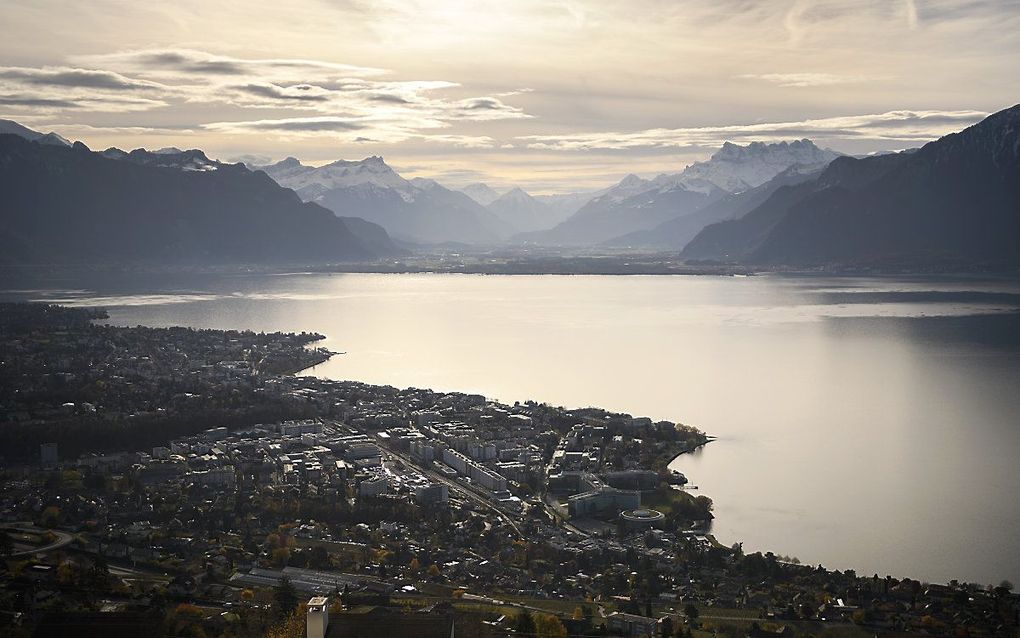 De bergen rond Montreux. beeld AFP